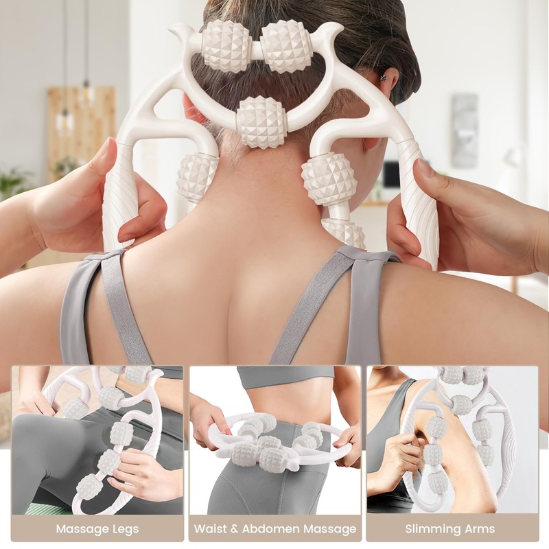 HYran Massage Roller, Massage Roller Legs, Massage Roller with Handle