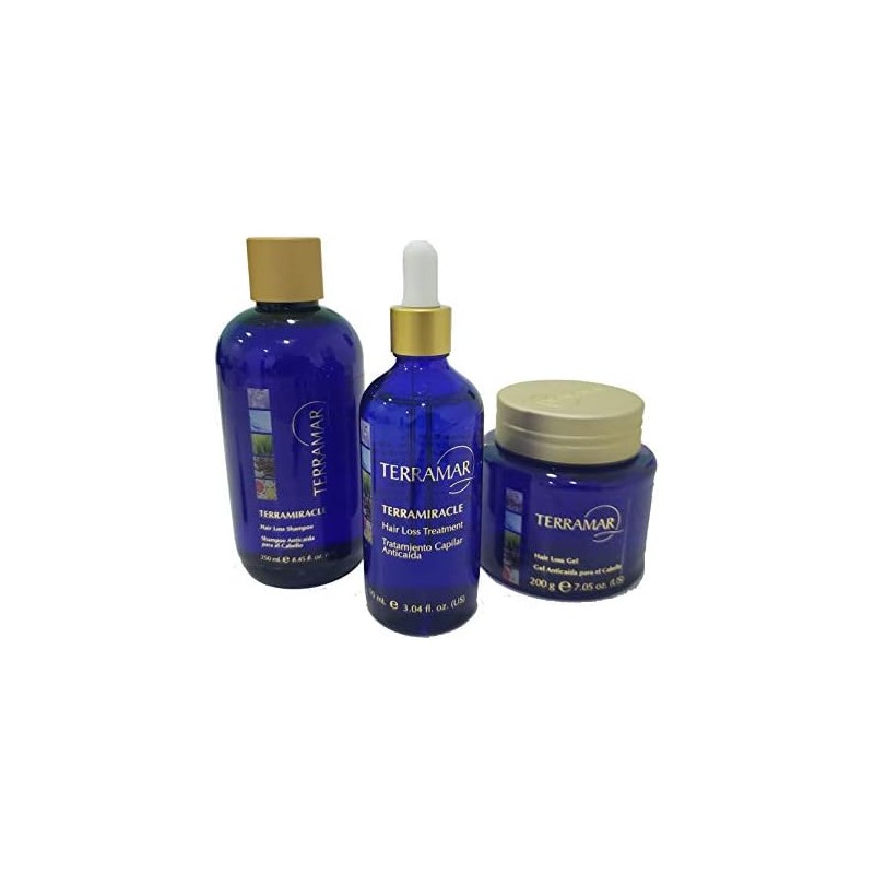 Set Anti Caída Tratamiento, Shampoo Y Gel Terramar + Regalo!