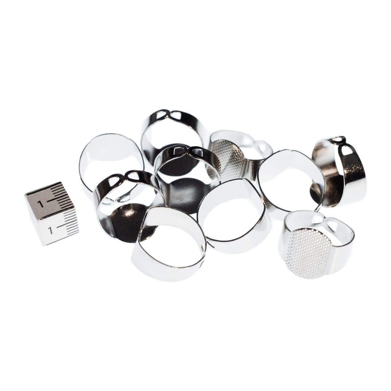 Miniblings 10 x Ring Rings Ring Rings Finger Rings Round