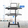 Simcat Height Adjustable Overbed Bedside Table with Wheels, Rolling Mobile