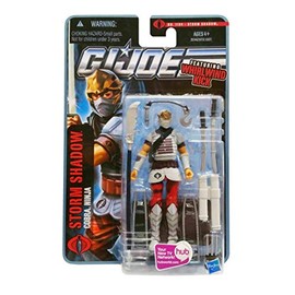 G.I. Joe Pursuit of Cobra (POC) 3.75 Inch Storm Shadow (Cobra Ninja) with Whirlwind Kick Action Figure
