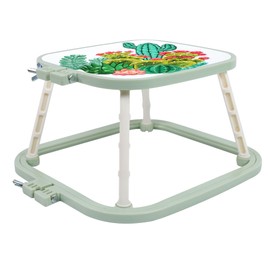 Versatile Double Embroidery Stand, Compact Desktop Embroidery Cross Stitch Frame-Hands Free 2-Tier Embroidery Hoop Frame for Needlepoint Sewing Craft Projects