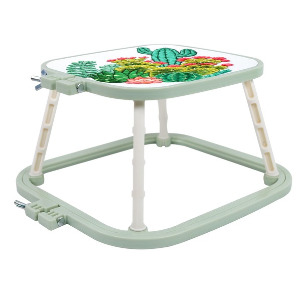 Versatile Double Embroidery Stand, Compact Desktop Embroidery Cross Stitch Frame-Hands