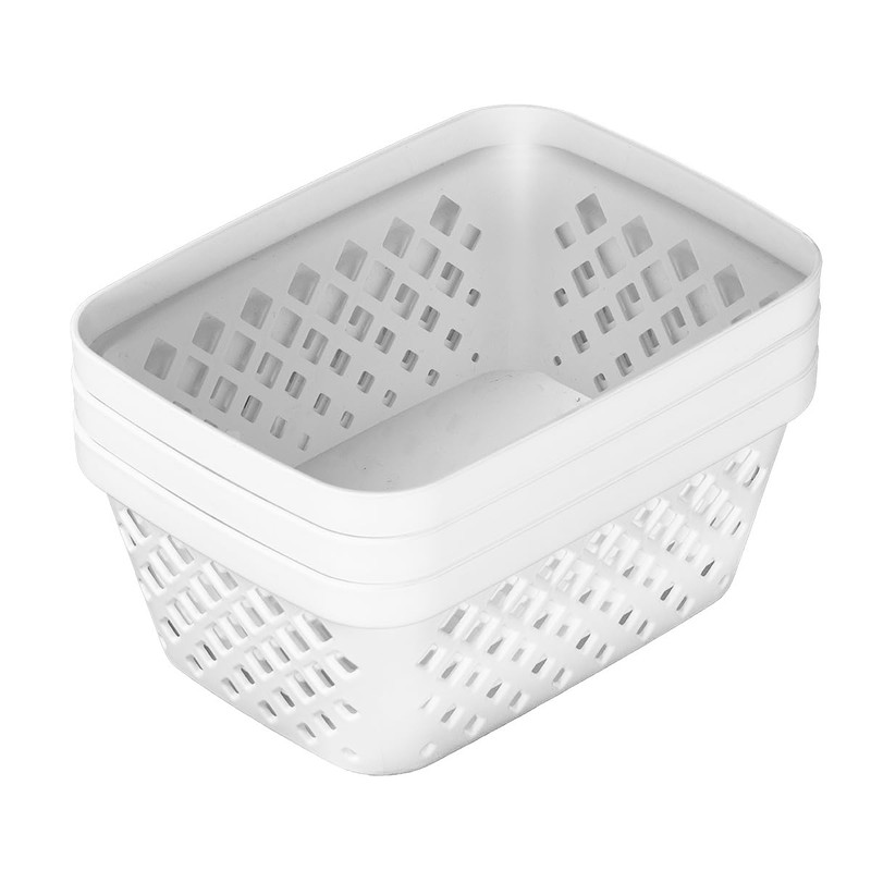 Glad Plastic Storage Basket Set - Multipurpose Drawer Trays, Kitchen