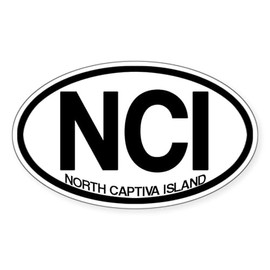 CafePress North Captiva Island Sticker Oval Car Bumper Sticker