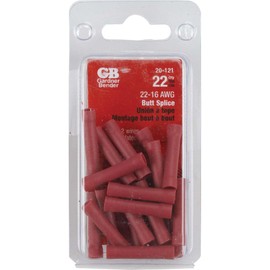 Gardner Bender 20-121 Butt Splice Connector, 22-16 AWG, Red