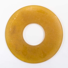 Kendo Leather Tsuba, For Bamboo Swords, 0.2 inch (6 mm) Thick (For 3.9)