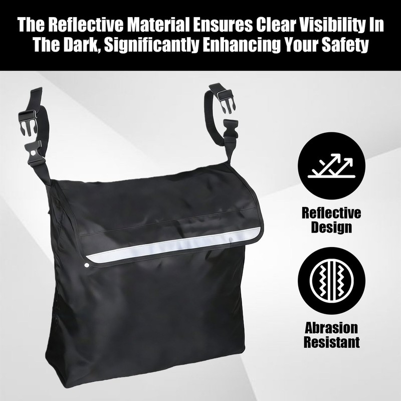 Universal Wheelchair Backpack, Large Capacity Waterproof Storage Bag for Most