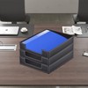 Leather 1-Layer Letter Tray Stackable File Document Tray,A4 Paper Case
