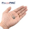 FramePac D Ring Picture Hangers with Screws - 100 Pack