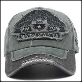 White Fang CZ188 Hat, Cap, American Casual, Brim, Cool, Vintage Outdoor, Men's, Women's,, Black