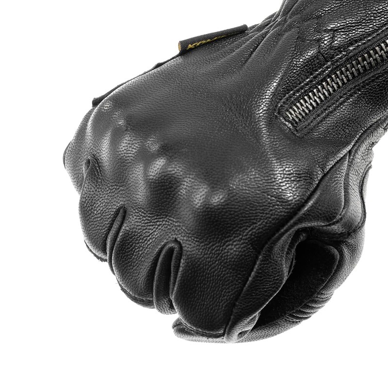 Komine GK-263 Motorcycle Leather Gloves Black S