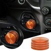 JWWY Gear Shift Shifter Switch Knob Transmission Gear Lever Gearstick Selector Knob Cover Trim for Dodge 2018-2024+ Dodge RAM 1500 Interior Accessories Special Editions Orange Aluminum Alloy