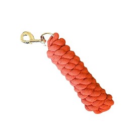 Premium Cotton Soft Touch Horse Lead Rope Lead Rein Durable Clip Available in Plain or Twin Colours Equestrian Essential for Training, Handling, and Riding Heavy-Duty Horse Lead Rope (Orange)
