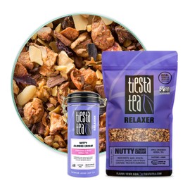 Tiesta Tea - Nutty Almond Cream, Loose Leaf Cinnamon Almond Herbal Tea, Non-Caffeine, Hot & Iced Tea, 6.2 oz Tin & 1 lb Bulk Bag, Natural Flavored, No Artificals, Herbal Tea Loose Leaf