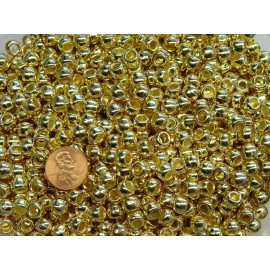 JOLLY STORE Crafts® 1,000pc Gold Metallic 9x6mm Pony Beads beading crafts