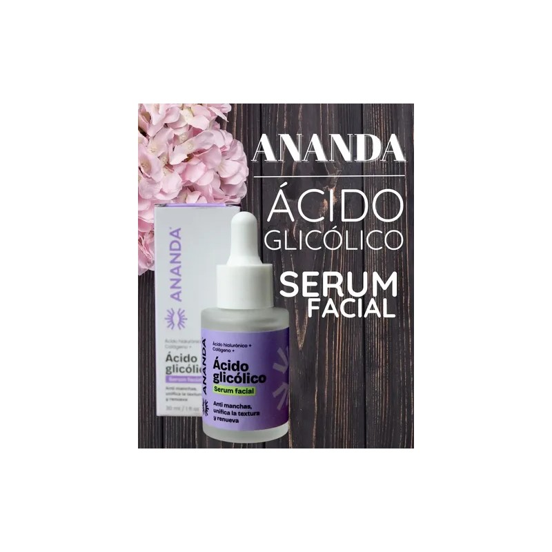 Suero Facial Acido Glicolico Exfolia Antimanchas 30ml Ananda