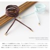JewelVOX Hair Accessories, Wire Pony Hair Wire, Embossing, Simple, Brown,