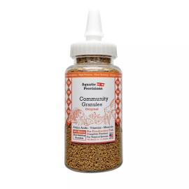 Aquatic Provisions Original Granules, Slow Sinking Tropical Fish Food, 48% Protein, USA Made - 3.17 oz (90 g)