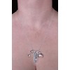 Art Attack Strong Is Beautiful Workout Gym Necklace, Barbell Dumbbell