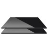 2 Pieces 5" x 7", 1/8"(3mm) Thick Black Acrylic Sheet