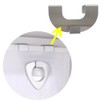 1 tenda a pacchetto con ganci a U, colore bianco,