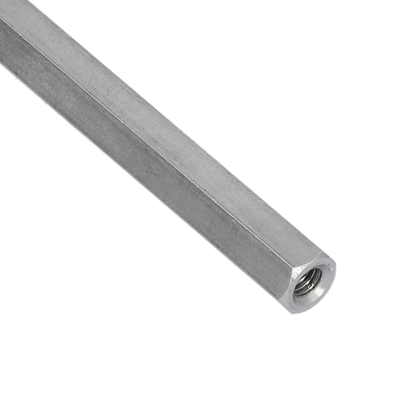5Pcs Long Rod Nut Hex Coupling Female Threaded Straight Bar