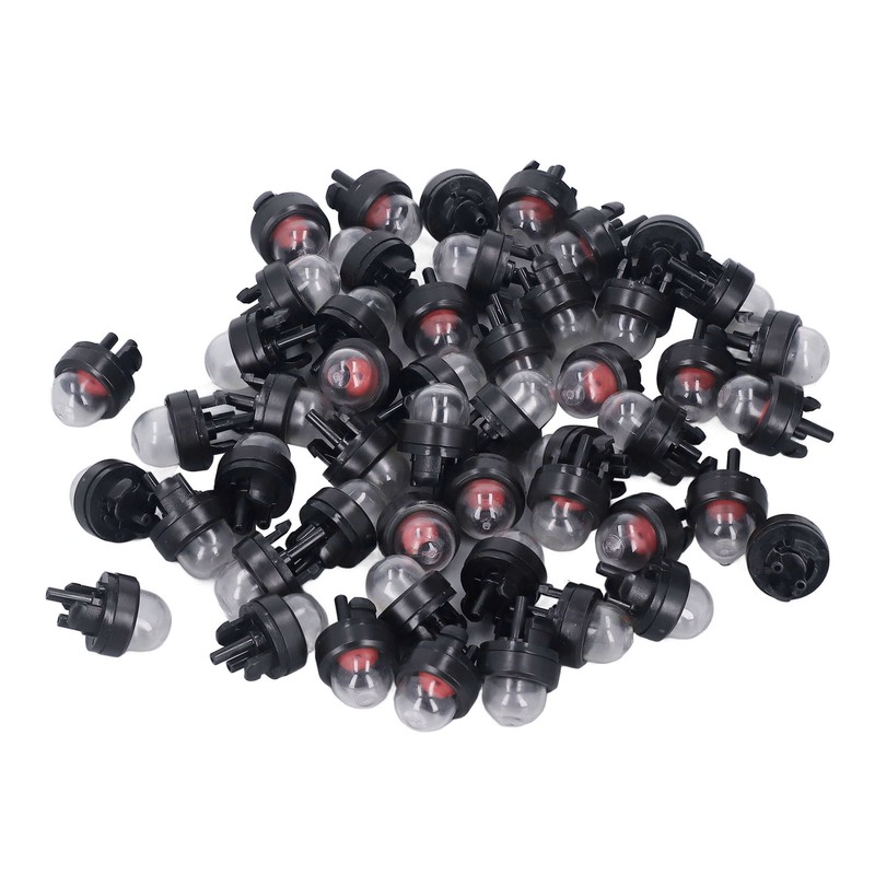 50Pcs Carburetor Primer Bulb Chainsaw Trimmers Rubber Hand Pump Supplies