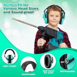 Ear Defenders for Kids, Pack of 2, SNR 26dB Hearing Protection for Children 3-16 Years Students, Easily Adjustable, Foldable, for Autism, ADHD, Fireworks, Concert