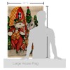 Holiday Mouses Burlap House Flag - Pack Winter Christmas Santa