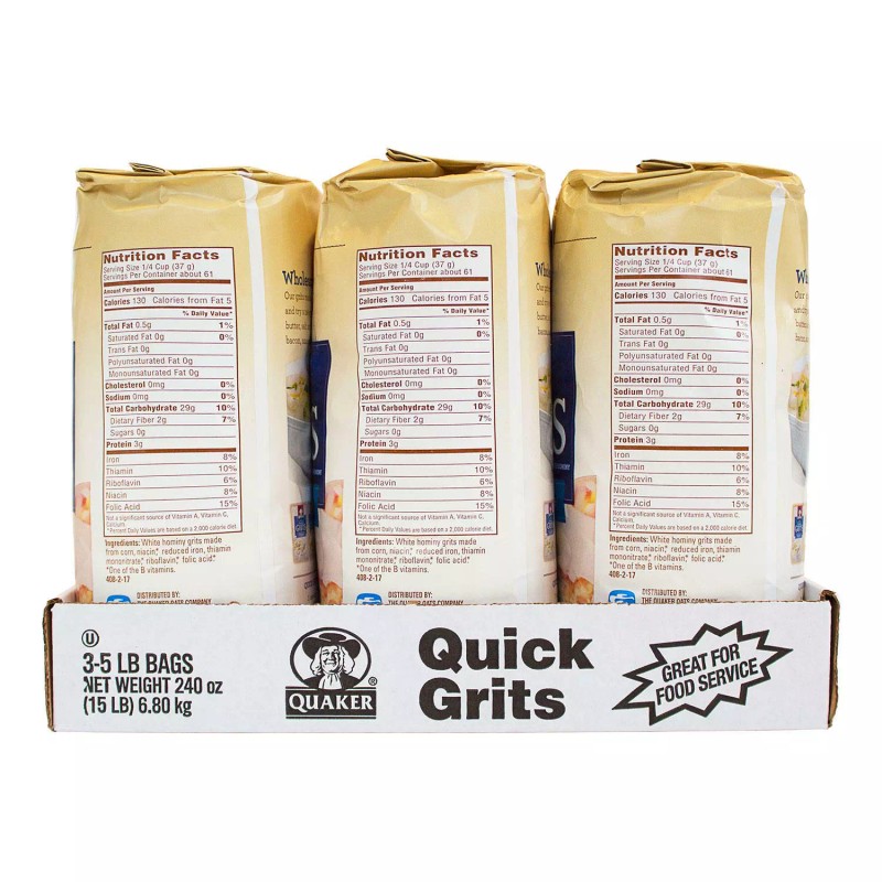 Quaker Quick 5-Minute Grits (5 lb., 3 ct.)