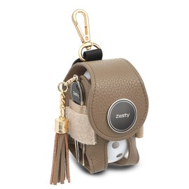 Zesty Golf Ball Case 2W Womens Golf Ball Pouch Ball Holder Green Fork Marker, beige (taupe), Normal Type