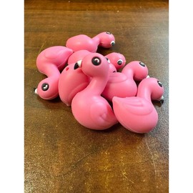 3D flamingo white beak silicone focal for beadable items