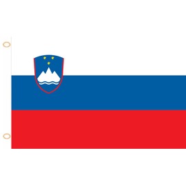 Slovenia Flag 90 x 150 cm - National Flag Croatia with Eyelets, Weatherproof and UV-Resistant
