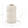 G2PLUS 100M Beige String Twine, 2MM Craft Cotton Thread Durable