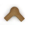 7021 Level Quarterturn with Cap, 90 Degree, 6010 Series, Hardwood