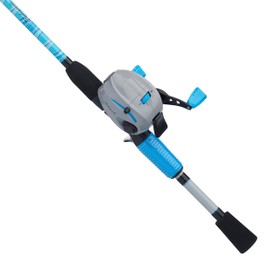 Shakespeare Jellyfish Spincast Reel and Fishing Rod Combo, Blue, 5'6" - Medium - 2pc