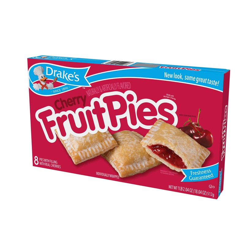 Drake's by Hostess 8 ct Cherry Fruit Pies 16 oz