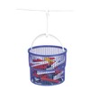 WENKO Basket Set-with 30 pegs, Polypropylene, Blue, 19 x 19