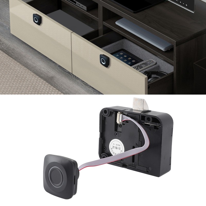 Fingerprint Cabinet Lock Battery Powered Keyless Smart Biometric Cabinet Lock