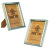 Blue Wooden Picture Frames 8.5x11 Set of 2 - Natural