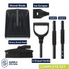 Supply Solutions 3-in-1 Collapsible Snow Shovel Kit for Car Emergency
