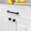 Amerdeco 30 Pack Matte Black Cabinet Pulls 5 Inch(128mm) Hole