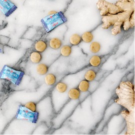 GIN GINS Hard Candy – Natural Fresh Ginger Candy by The Ginger People – Individually Wrapped Healthy Candy – Double Strength and Super Strength Flavors – Variety Pack - 1 x 3oz bag each flavor (Pack of 2 bags)