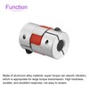 DMiotech 6mm-8mm Flexible Shaft Fitting 20mmx30mm Aluminum Alloy Motor Connector