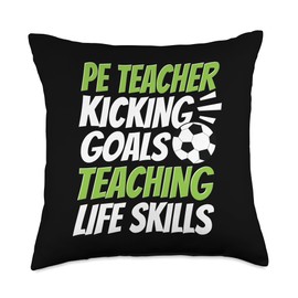 PE Outfit Physical Education Teacher Supplies PE Teacher Throw Pillow