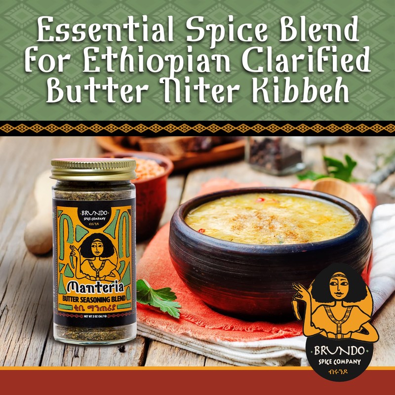 Brundo Spice Company Kibbeh Manteria | Ethiopian Spiced Butter Seasoning