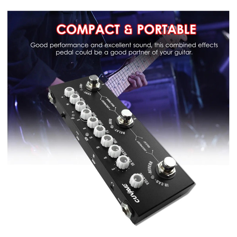 Guitarra Eléctrica Multifuncional Portátil Cuvave Baby Co