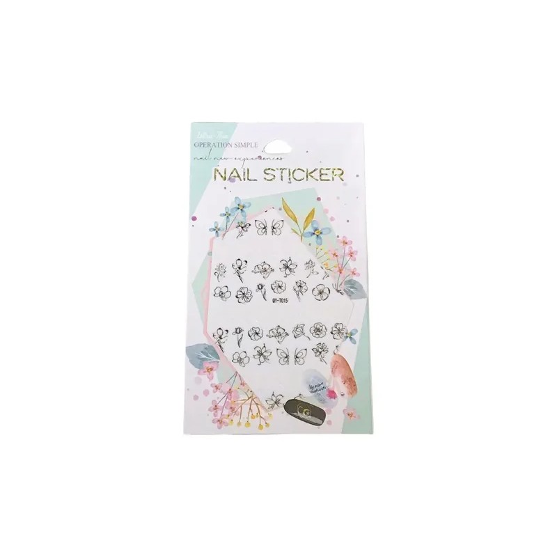 1000 Stickers Para Uñas Nail Sticker Paquete 12 Pzas
