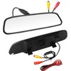 YUANTING Car Rear View IR Camera 4.3" Mirror Monitor For